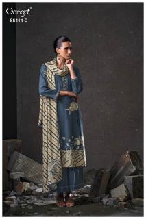 Ganga zenaida 5414 zubeda dress material wholesale